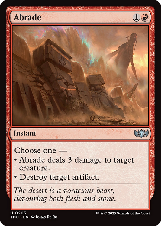 Abrade (203) - Commander: Tarkir: Dragonstorm