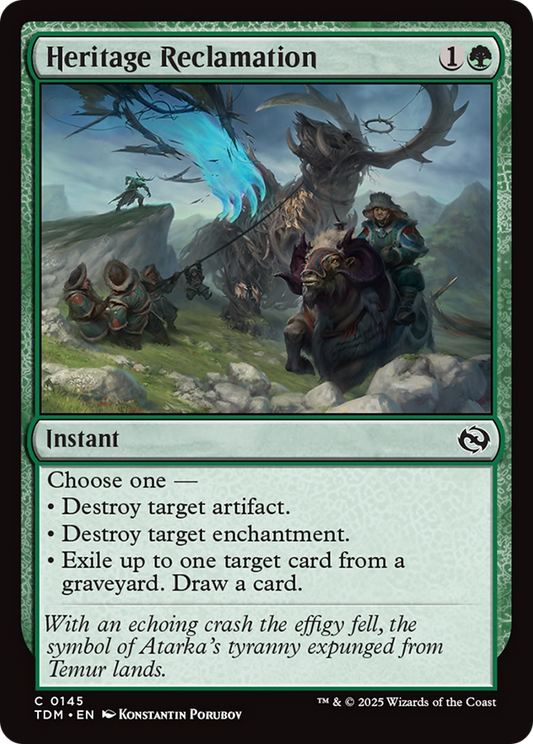 Heritage Reclamation (145) - Tarkir: Dragonstorm