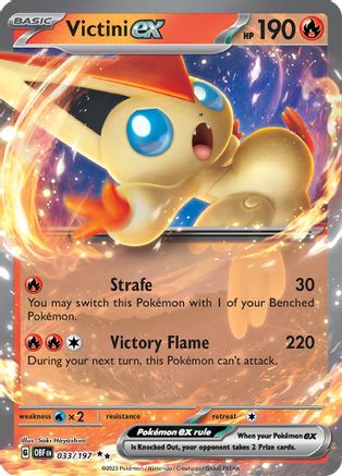 Victini ex (33) Holofoil - Obsidian Flames