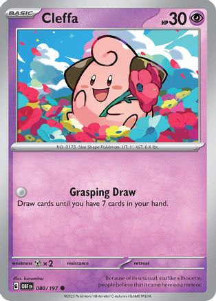 Cleffa (80) - Obsidian Flames