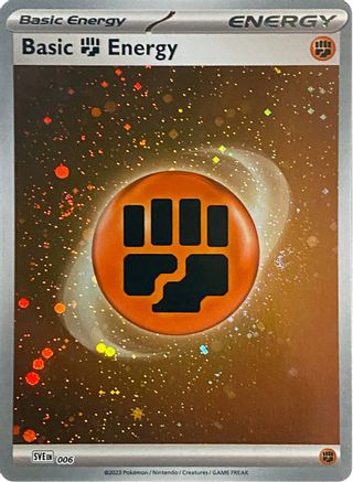 Basic Fighting Energy (Cosmos Holo) (6) Holofoil - SVE Scarlet & Violet Energies