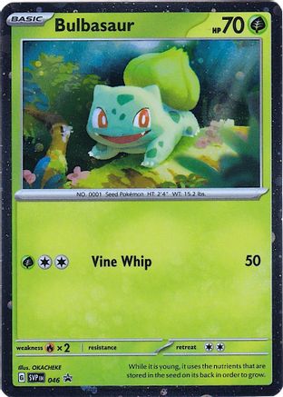 Bulbasaur - 046 (Cosmos Holo) (46) Holofoil - SV Scarlet & Violet Promo Cards
