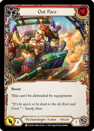 Out Pace (Red) (EVO204) Rainbow Foil - Bright Lights