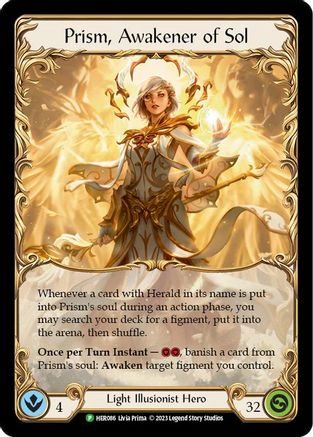 Prism, Awakener of Sol - HER086 (HER086) Cold Foil - Flesh and Blood: Promo Cards