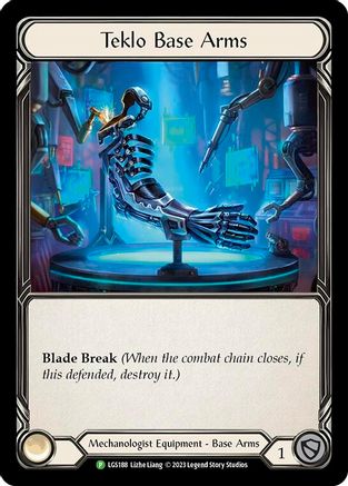 Teklo Base Arms - LGS188 (LGS188) Cold Foil - Flesh and Blood: Promo Cards