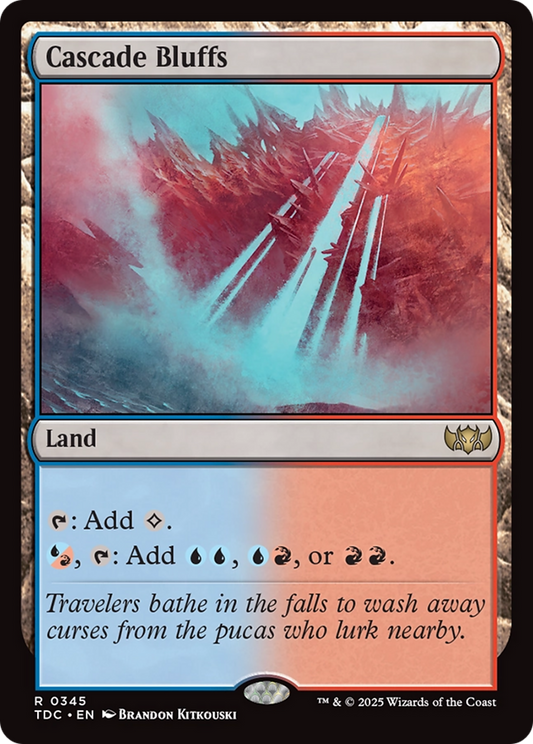 Cascade Bluffs (345) - Commander: Tarkir: Dragonstorm