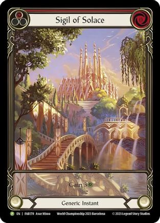 Sigil of Solace (FAB178) Rainbow Foil - FaB Promos