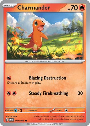 Charmander (7) - Paldean Fates