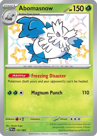 Abomasnow (101) Holofoil - SV Paldean Fates
