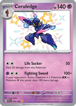 Ceruledge - 162/091 (162) Holofoil - SV Paldean Fates