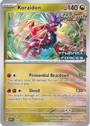 Koraidon - 091 (Prerelease) (91) Holofoil - SV Scarlet & Violet Promo Cards