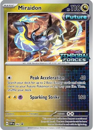 Miraidon - 092 (Prerelease) (92) Holofoil - SV Scarlet & Violet Promo Cards