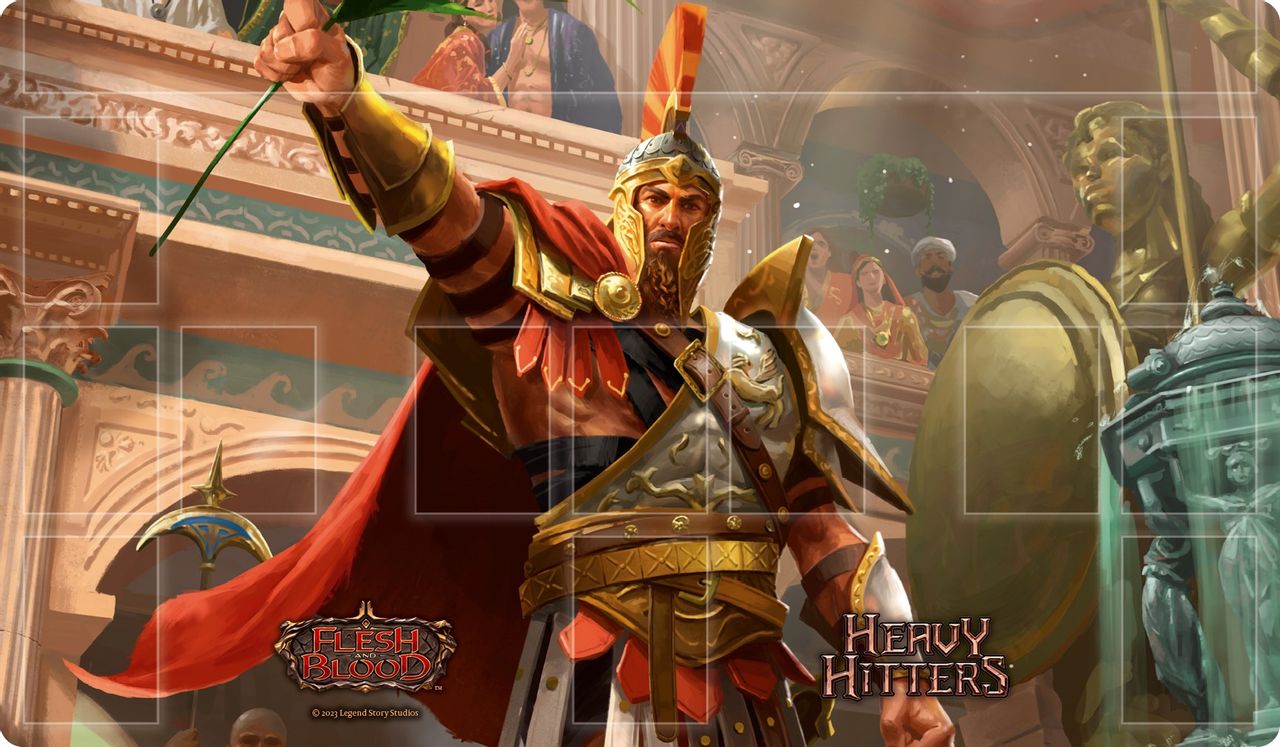 Flesh and Blood Playmat Olympia, Prized Fighter-Silver Goblin