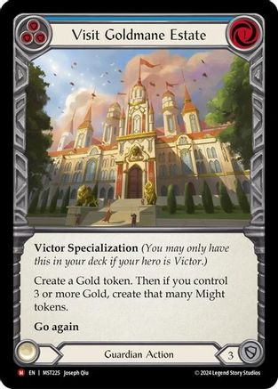 Visit Goldmane Estate (MST225) Rainbow Foil - Part the Mistveil