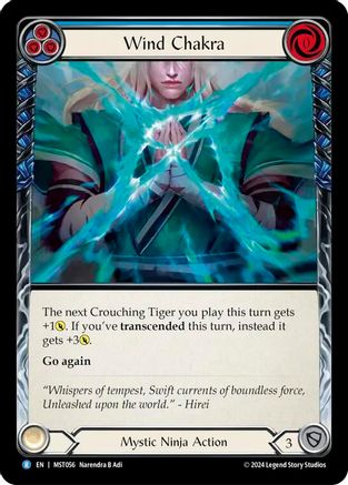 Wind Chakra (Blue) (MST056) Rainbow Foil - Part the Mistveil