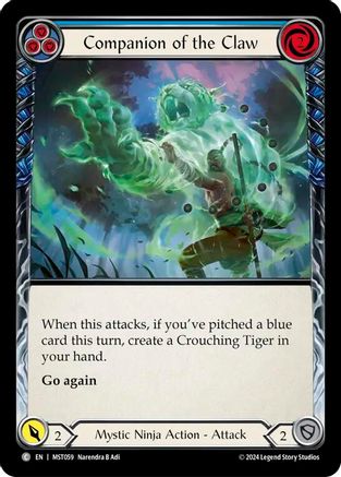Companion of the Claw (Blue) (MST059) Rainbow Foil - Part the Mistveil