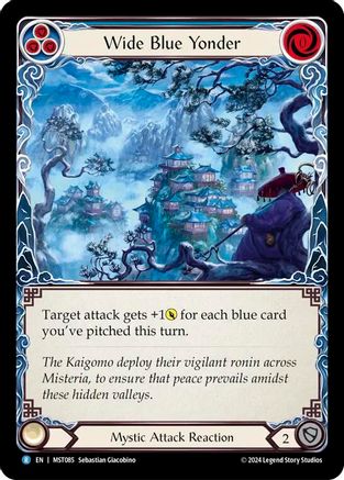 Wide Blue Yonder (MST085) Rainbow Foil - Part the Mistveil