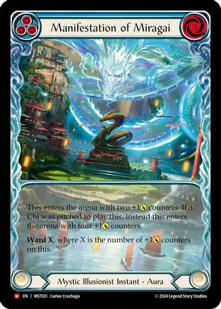 Manifestation of Miragai (Extended Art) (MST031) Rainbow Foil - Part the Mistveil