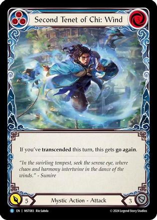 Second Tenet of Chi: Wind (MST083) Rainbow Foil - Part the Mistveil