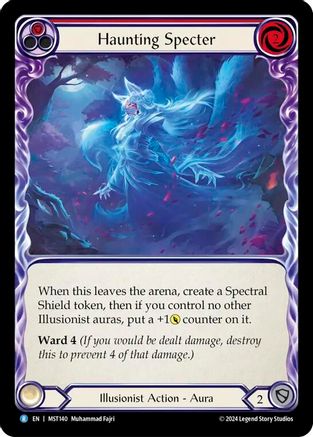Haunting Specter (Red) (MST140) Rainbow Foil - Part the Mistveil