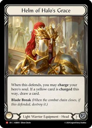 Helm of Halo's Grace (ASB003) Rainbow Foil - Armory Deck: Boltyn
