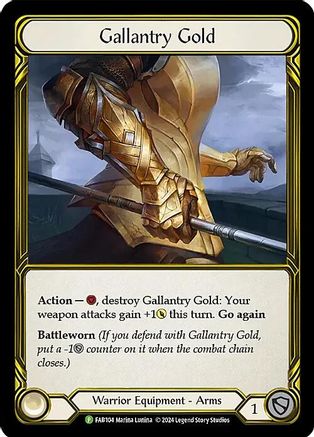 Gallantry Gold (Golden) (FAB104) Cold Foil - FaB Promos