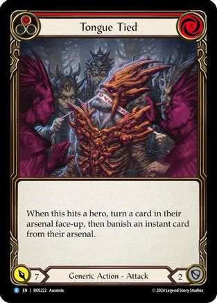 Tongue Tied (ROS222) Rainbow Foil - Rosetta