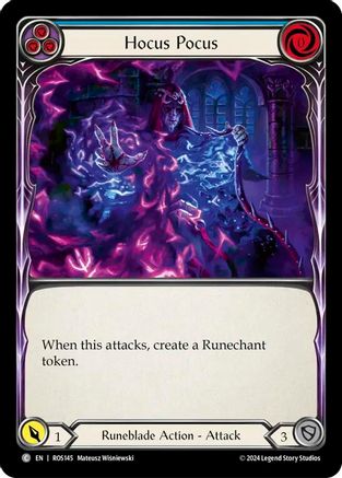 Hocus Pocus (Blue) (ROS145) Rainbow Foil - Rosetta