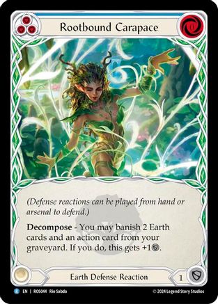 Rootbound Carapace (Blue) (ROS044) Rainbow Foil - Rosetta