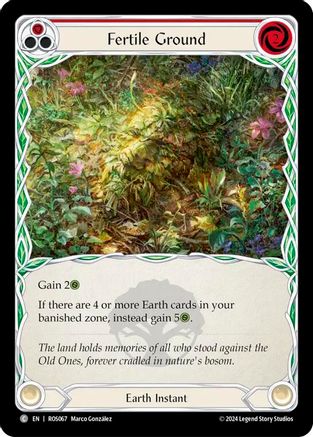 Fertile Ground (Red) (ROS067) Rainbow Foil - Rosetta