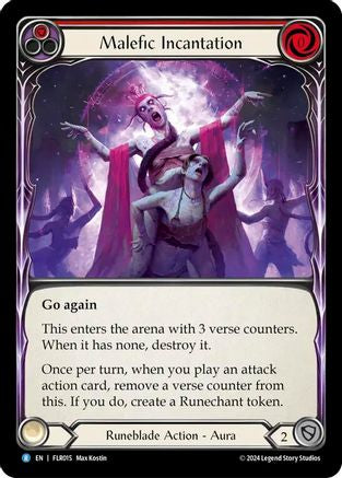 Malefic Incantation (Red) (FLR015) - Blitz Deck: Rosetta - Florian