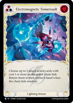 Electromagnetic Somersault (Yellow) (ROS086) Rainbow Foil - Rosetta