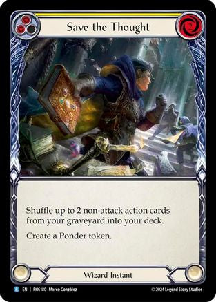 Save the Thought (Yellow) (ROS180) Rainbow Foil - Rosetta