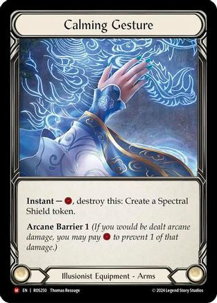 Calming Gesture (ROS250) Cold Foil - Rosetta