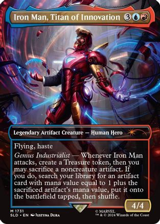 Iron Man, Titan of Innovation (Rainbow Foil) (1731) Foil - Secret Lair Drop