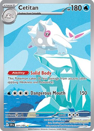 Cetitan - 201/191 (201) Holofoil - SV08 Surging Sparks