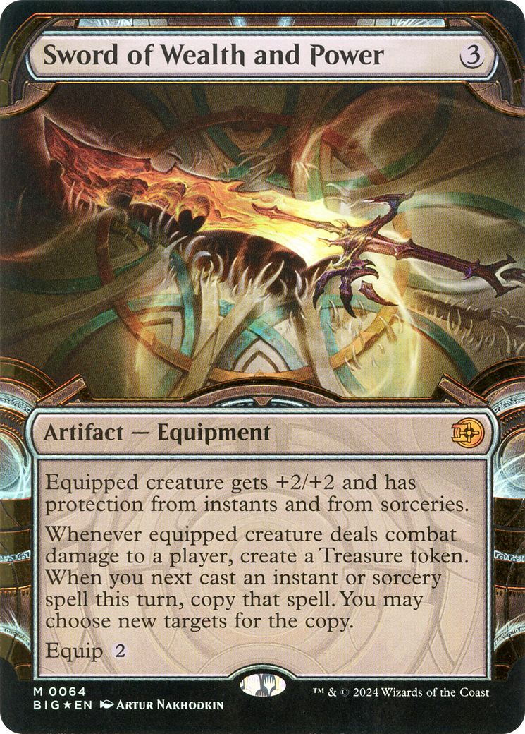 Sword of Wealth and Power (Showcase) (Raised Foil) (Showcase) (064) Foil - The Big Score