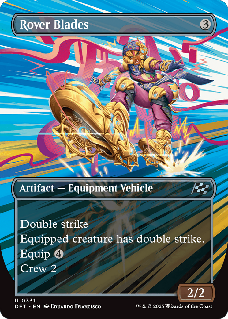 Rover Blades (Borderless) Foil (331) - Aetherdrift