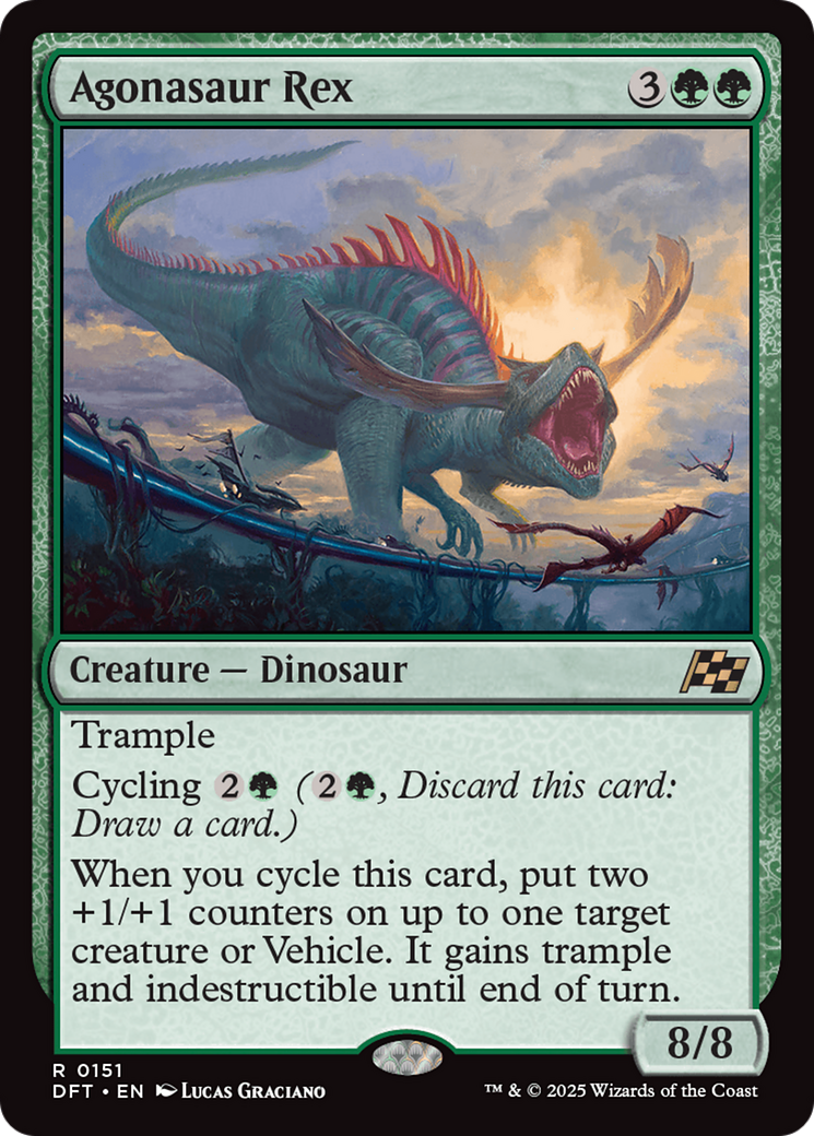 Agonasaur Rex Foil (151) - Aetherdrift