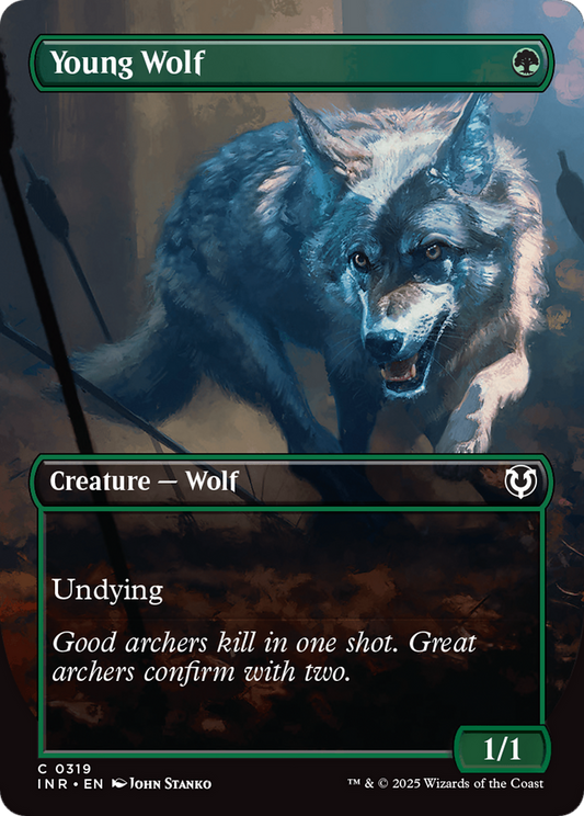 Young Wolf (Borderless) Foil (319) - Innistrad Remastered