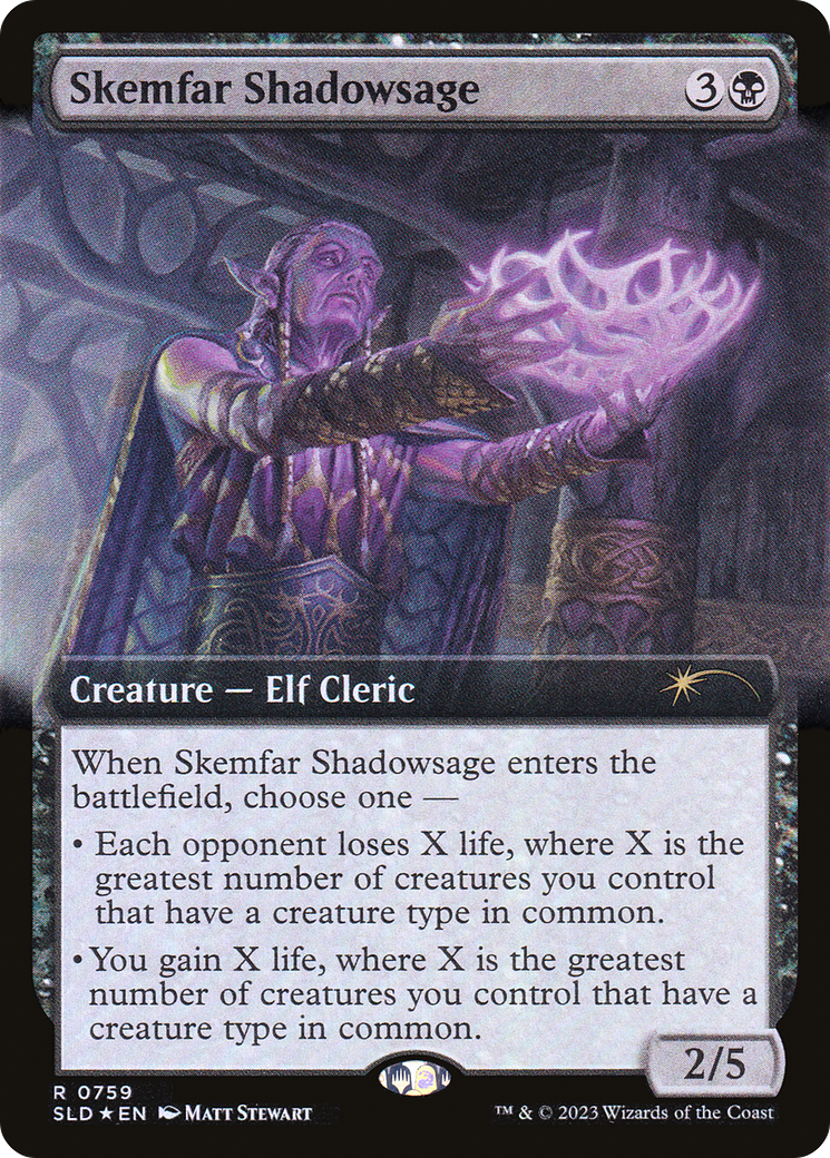 Skemfar Shadowsage (Extended Art) (759) Foil - Secret Lair Drop