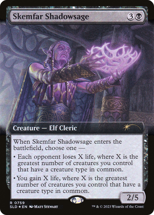 Skemfar Shadowsage (Extended Art) (759) Foil - Secret Lair Drop
