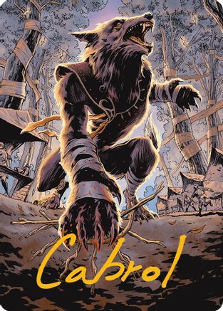 Arlinn, Embraced by the Moon Art Card (Gold-Stamped Signature) (020) - Art Series: Innistrad Remastered