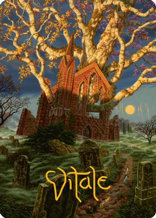 Abundant Growth Art Card (Gold-Stamped Signature) (013) - Art Series: Innistrad Remastered