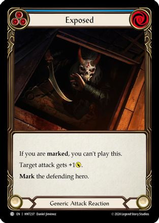 Exposed (Blue) (HNT237) Rainbow Foil - The Hunted