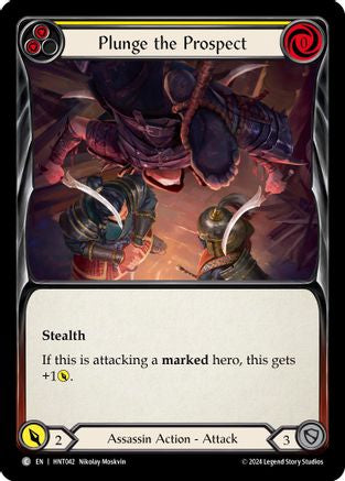 Plunge the Prospect (Yellow) (HNT042) Rainbow Foil - The Hunted