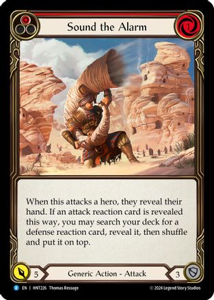 Sound the Alarm (Red) (HNT226) Rainbow Foil - The Hunted