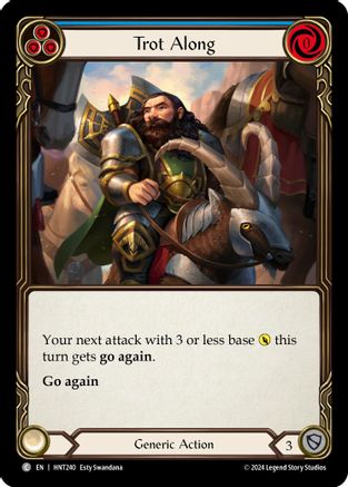 Trot Along (Blue) (HNT240) Rainbow Foil - The Hunted