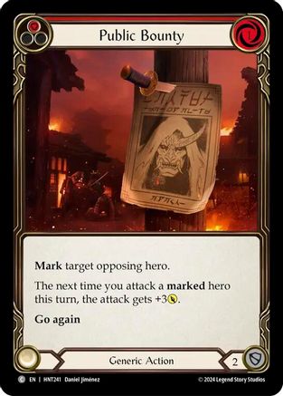 Public Bounty (Red) (HNT241) Rainbow Foil - The Hunted