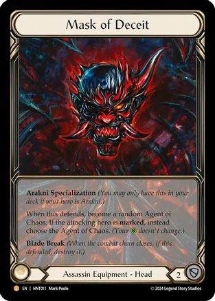Mask of Deceit (Extended Art) (HNT011) Cold Foil - The Hunted